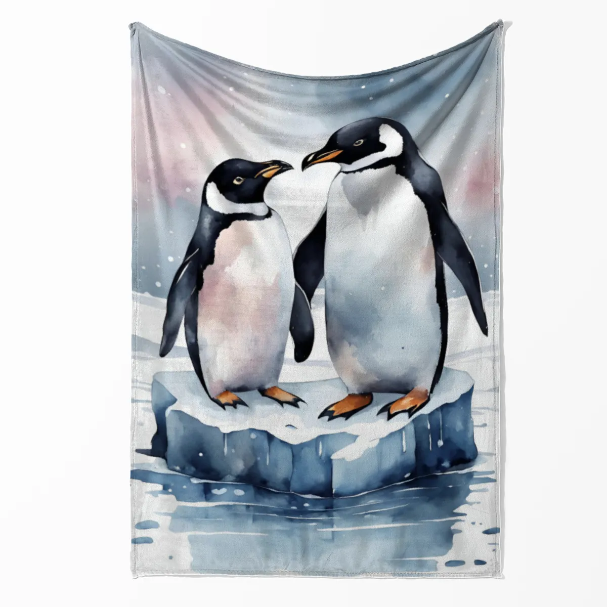 Kuscheldecke Pinguine auf Eisscholle