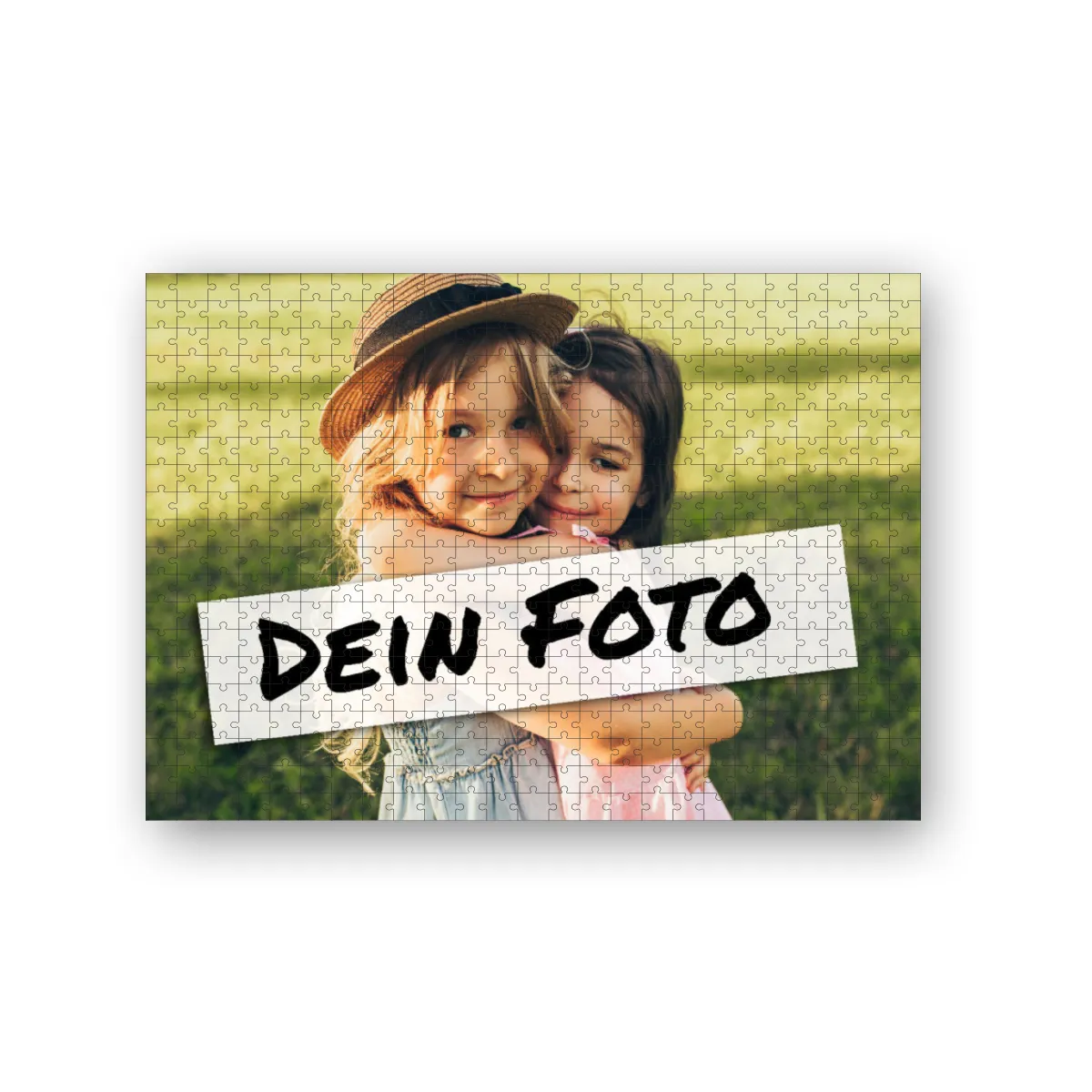 Fotopuzzle mit eigenem Bild - Puzzle selbst gestalten 1000 Teile Querformat - Schachtel Sterne - mit Foto personalisiert - Geschenk Weihnachten