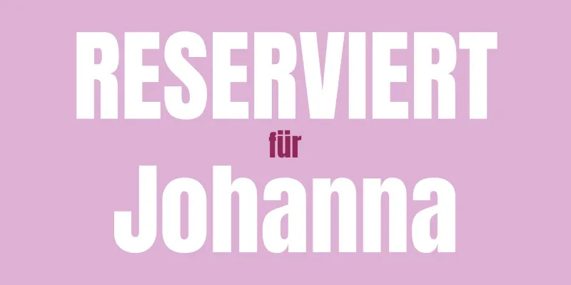 Handtuch "Reserviert für" mit Namen personalisierbar - personalisiertes Namenshandtuch - witziges Handtuch mit Namen und Spruch - Reserviert rosa