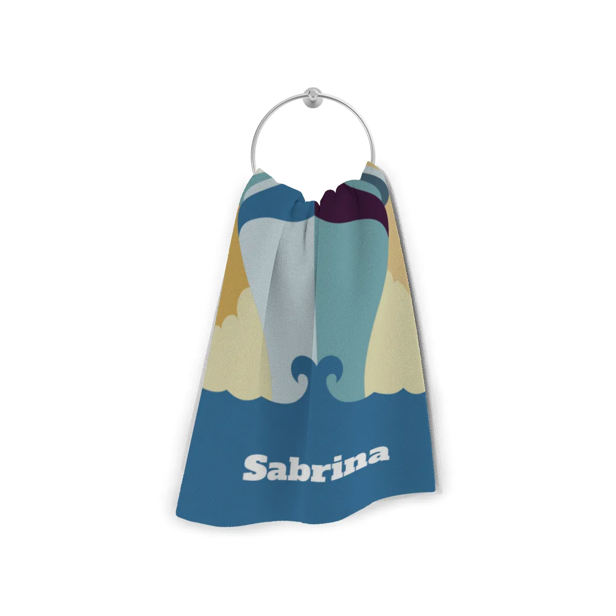 Badetuch Sommer - mit Namen personalisierbar - personalisiertes Namens-Badetuch - Strandtuch mit Wunschtext - Dampfer