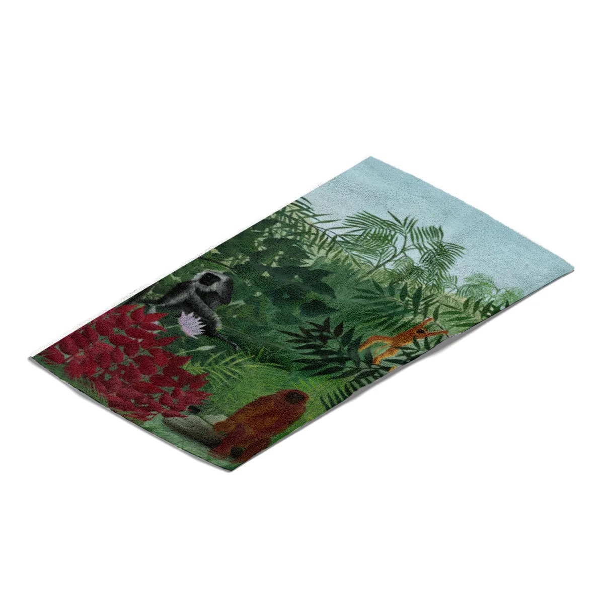 Handtuch Tropenwald mit Affen - Henri Rousseau