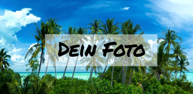 Handtuch mit Foto - personalisiertes Fotohandtuch - Foto-Handtuch selbst gestalten - 1 Foto