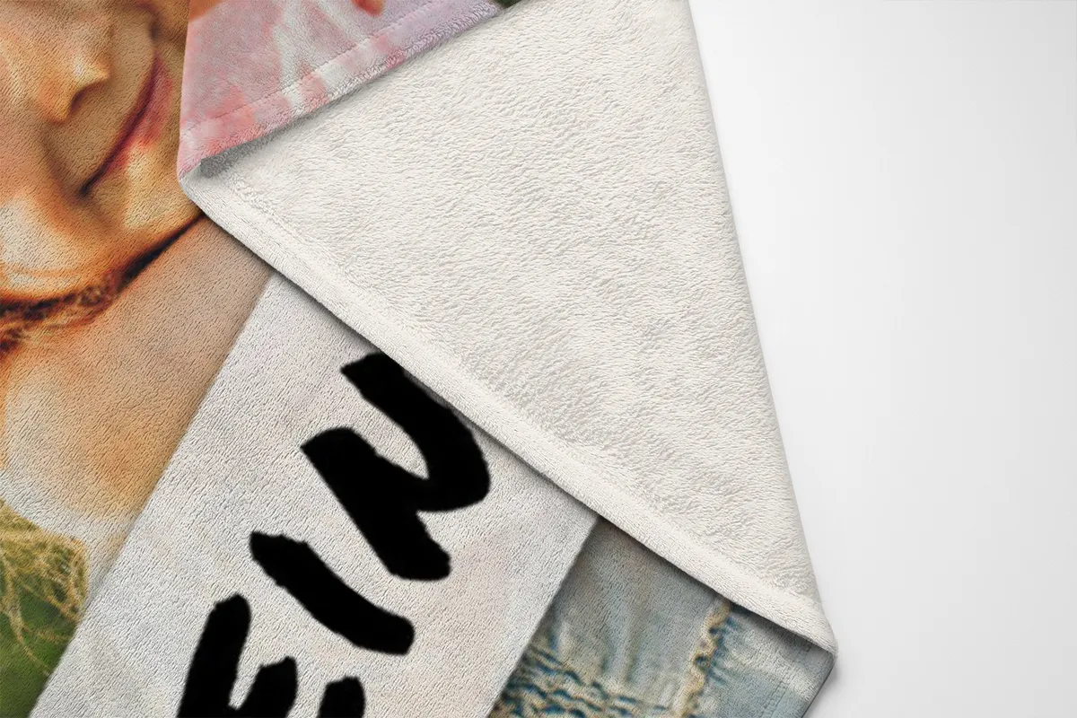 Personalisierte Kuscheldecke mit Foto - personalisierte Fotodecke - Kuscheldecke mit Ihrem Bild - Fotodecke selbst gestalten - Decke Querformat 200 x 140 cm 1 Foto Design 200 x 140 cm