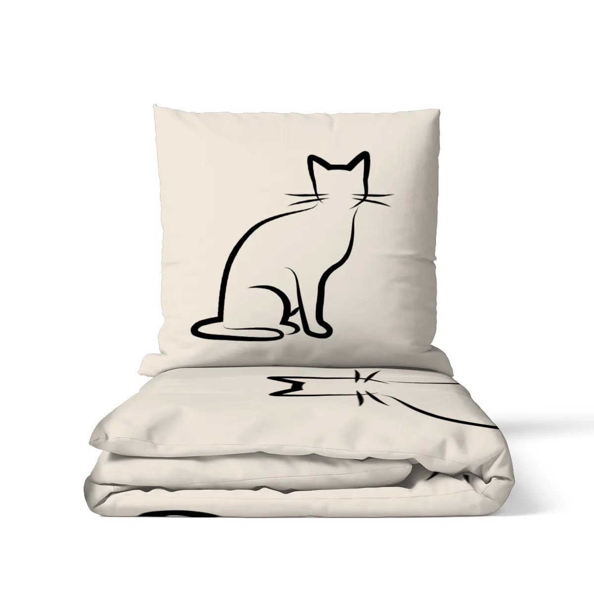 Bettwäsche-Set Black Cat 1 Baumwolle