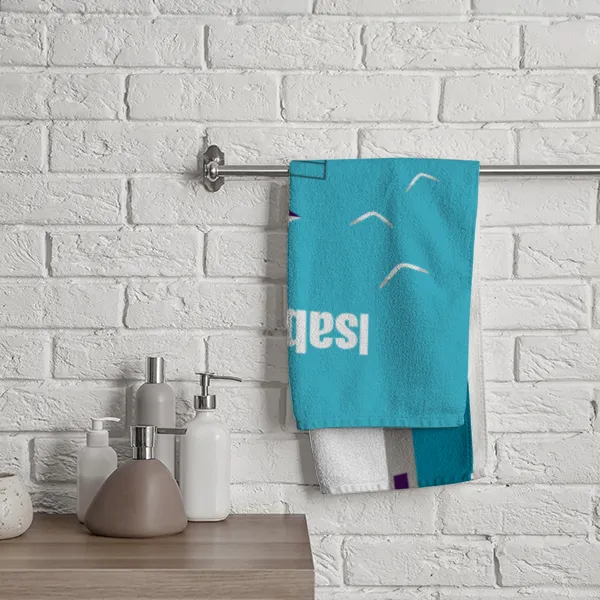 Badetuch Sommer - mit Namen personalisierbar - personalisiertes Namens-Badetuch - Strandtuch mit Wunschtext - Leuchtturm