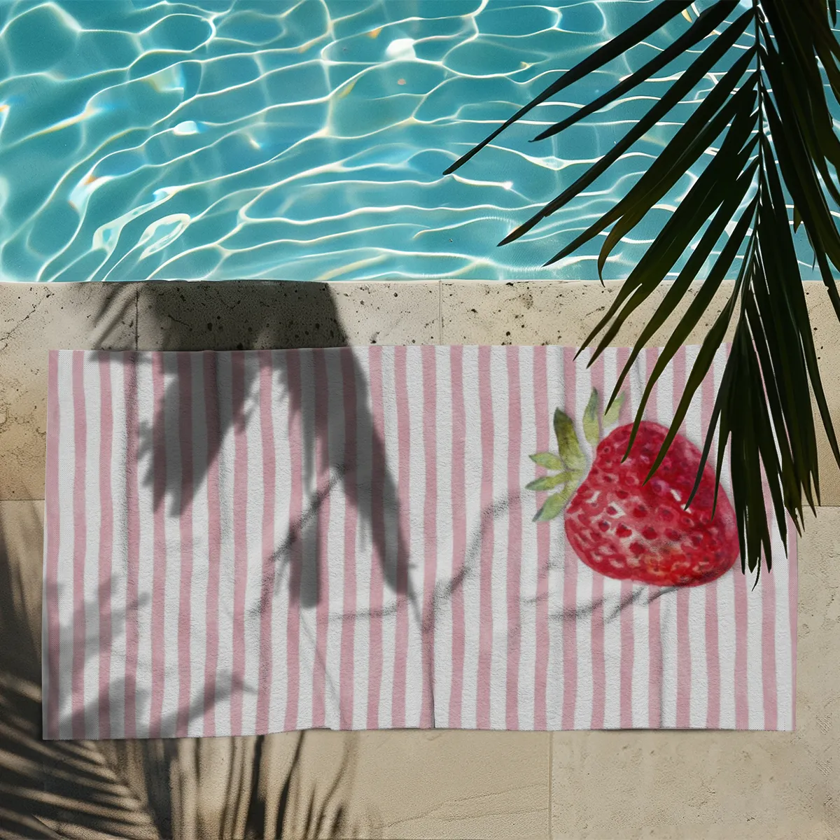 Strandtuch Strawberry Stripes