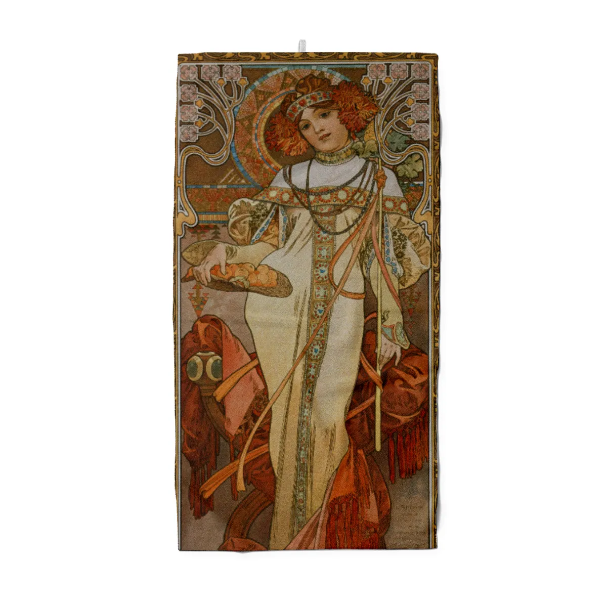 Handtuch Jahreszeiten: Der Herbst - Alfons Mucha
