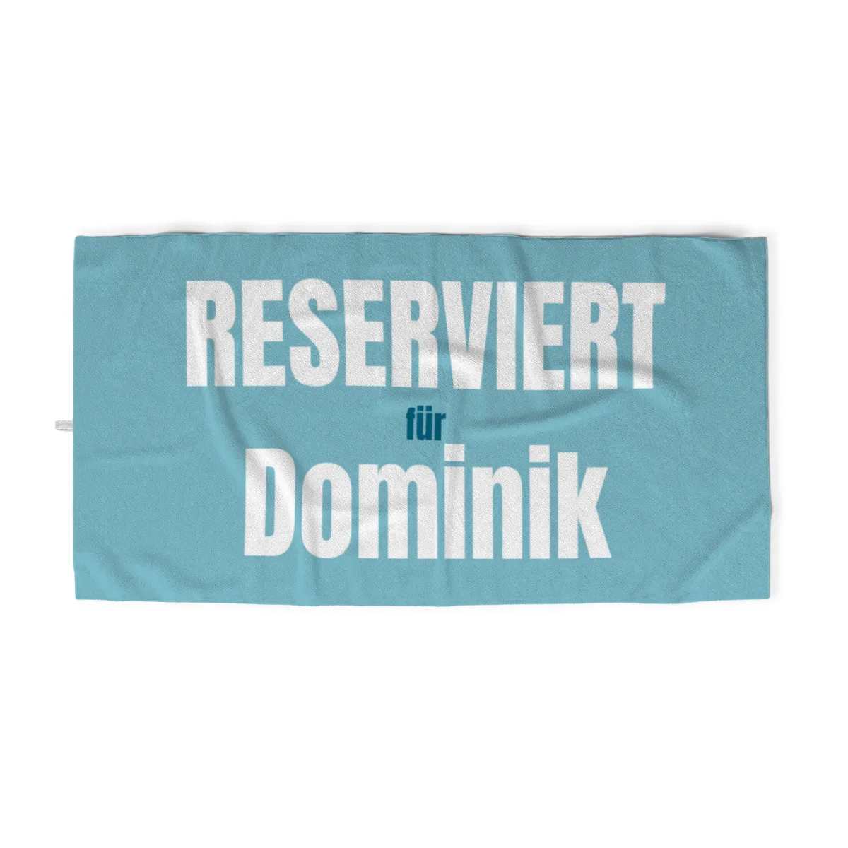 Handtuch "Reserviert für" mit Namen personalisierbar - personalisiertes Namenshandtuch - witziges Handtuch mit Namen und Spruch - Reserviert rosa