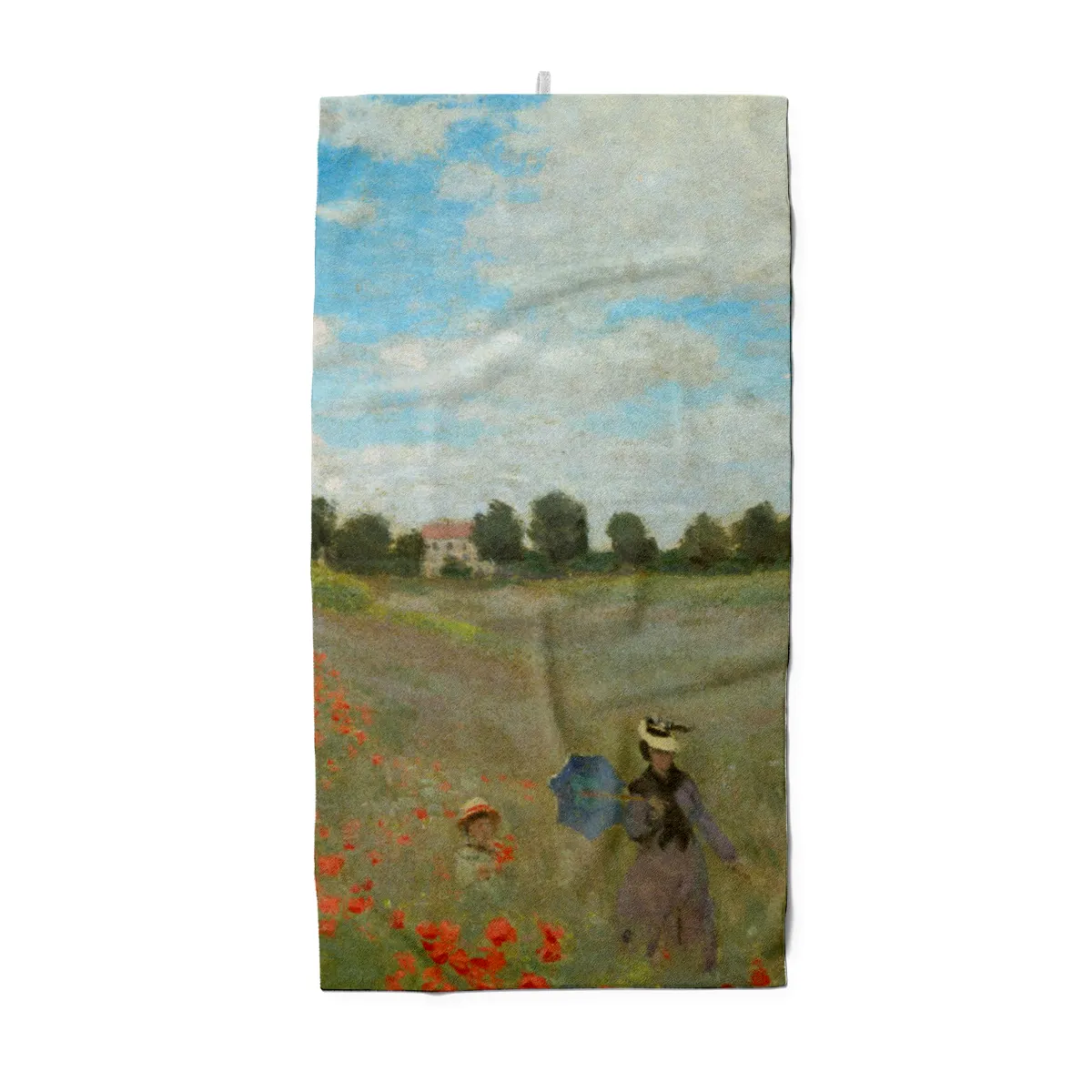 Handtuch Mohnfeld bei Argenteuil - Claude Monet