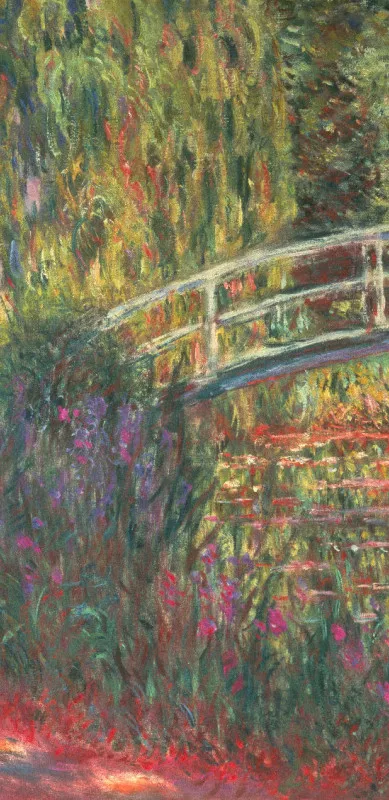 Handtuch Japanische Brücke im Garten von Giverny - Claude Monet