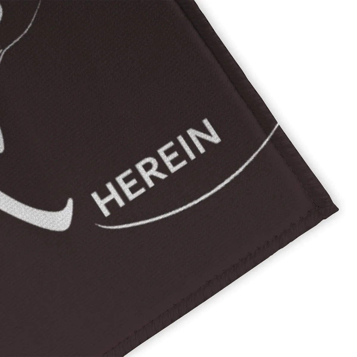 Spruch-Fußmatte Tritt ein, bring Glück herein - Schmutzfangmatte bedruckt Glück grün 70 x 50 cm