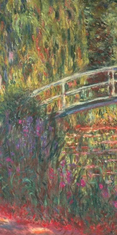 Handtuch Japanische Brücke im Garten von Giverny - Claude Monet