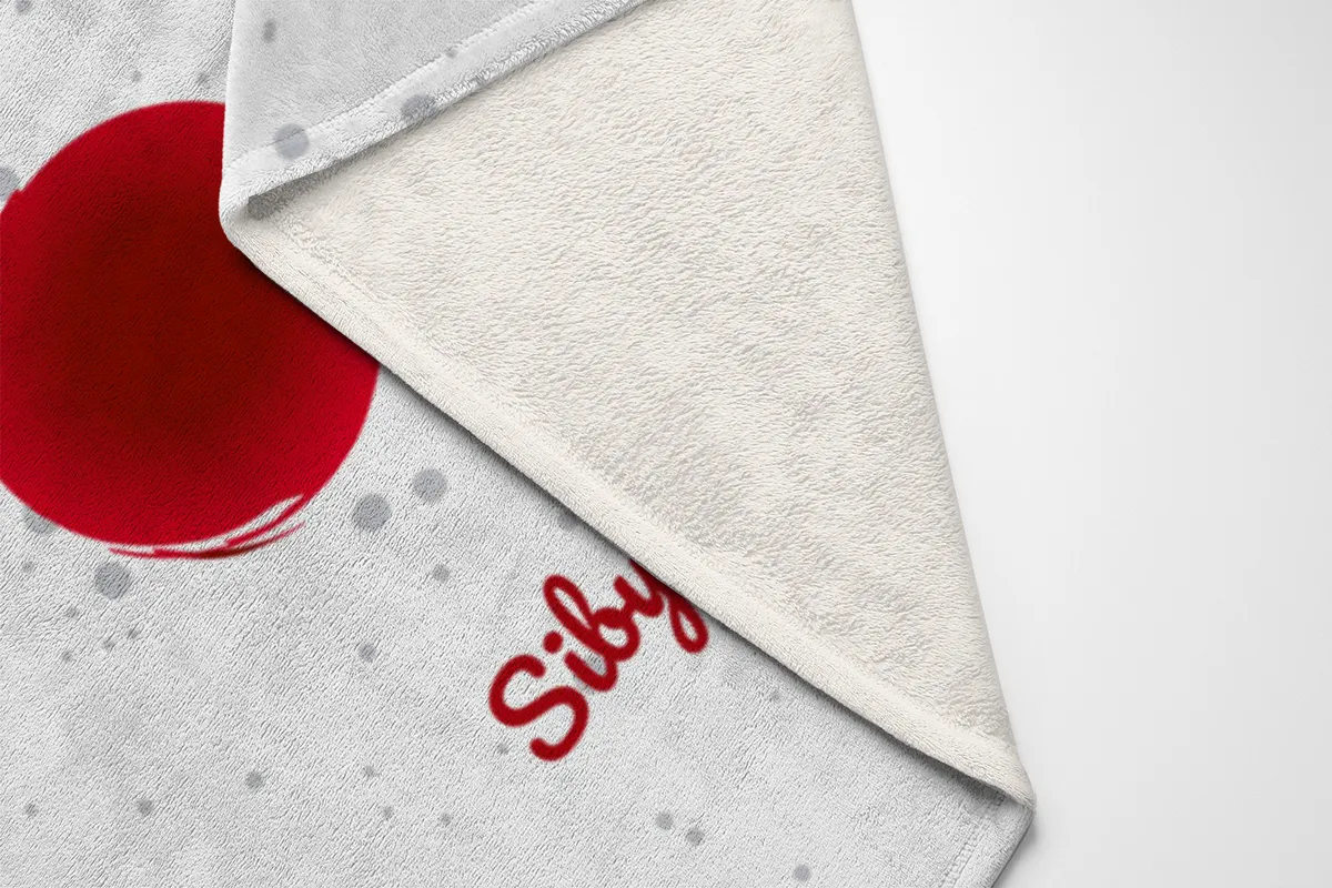 Personalisierte Babydecke Rentiernase - Babydecke mit Namen und Rentiermotiv - Babydecke mit Namen personalisierbar - Geschenkidee Weihnachten Baby Rentiernase 75 x 100 cm