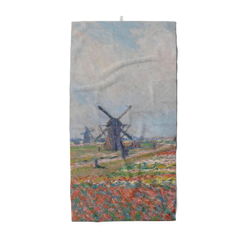 Duschtuch Tulpenfelder in der Nähe von Den Haag - Claude Monet