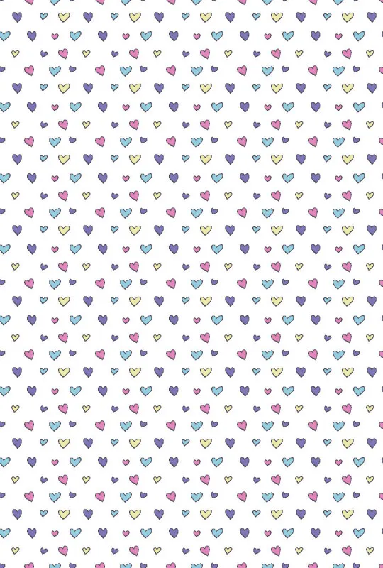 Kinderbettwäsche-Set Colorful Hearts Mikrofaser