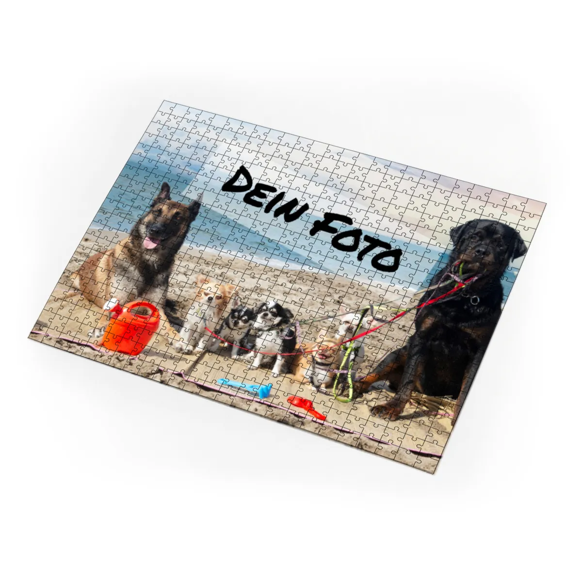Fotopuzzle mit eigenem Bild - Fotopuzzle selbst gestalten 1000 Teile Hochformat - Schachtel Happy Birthday - Puzzle mit Foto personalisiert - Geschenk Geburtstag Happy Birthday 1000 Teile Hoch