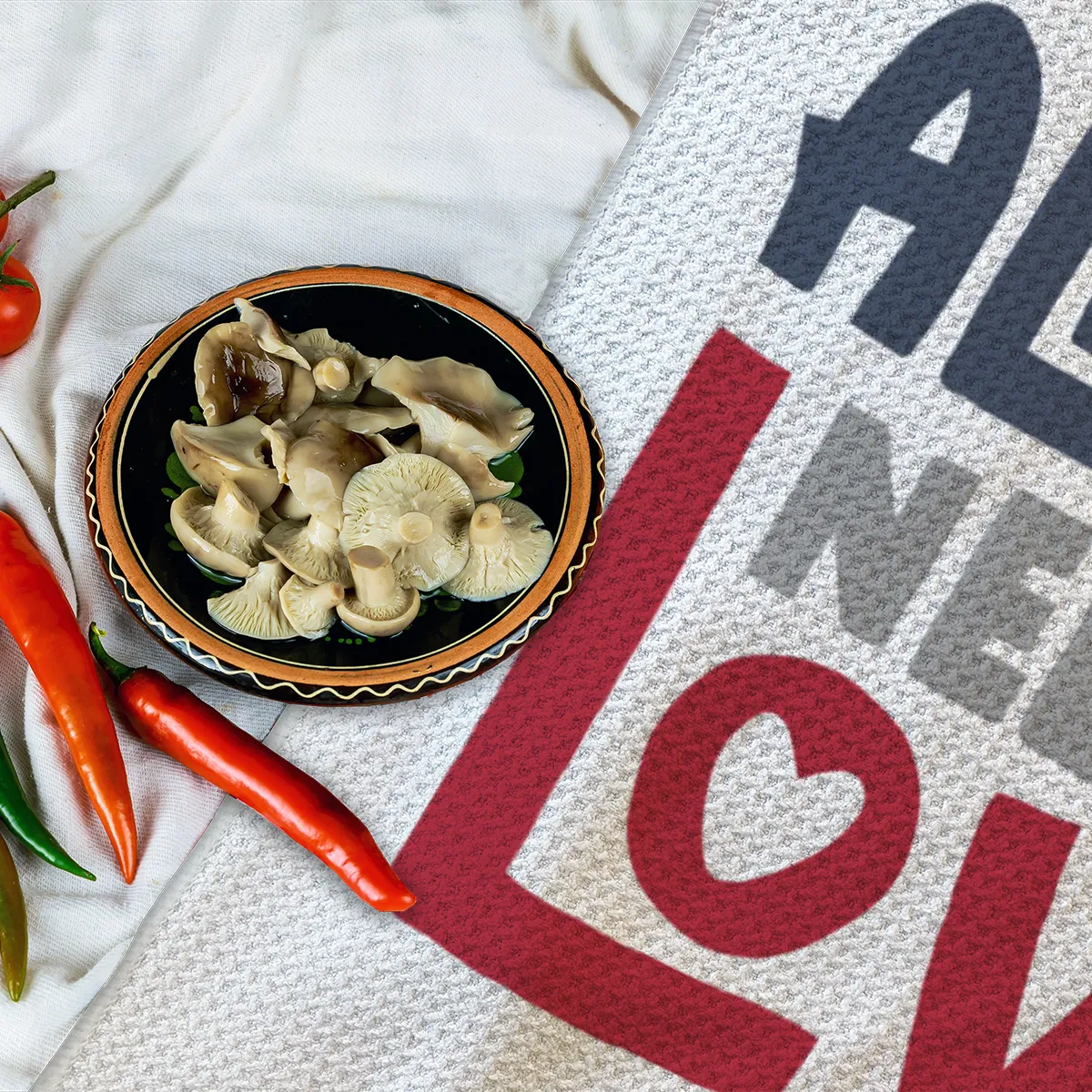 Geschirrtuch All you need is love