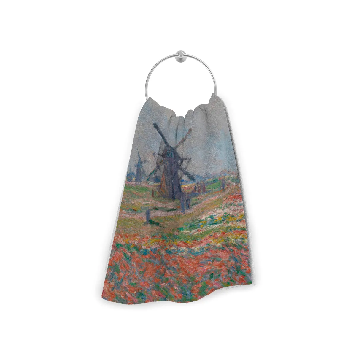 Duschtuch Tulpenfelder in der Nähe von Den Haag - Claude Monet