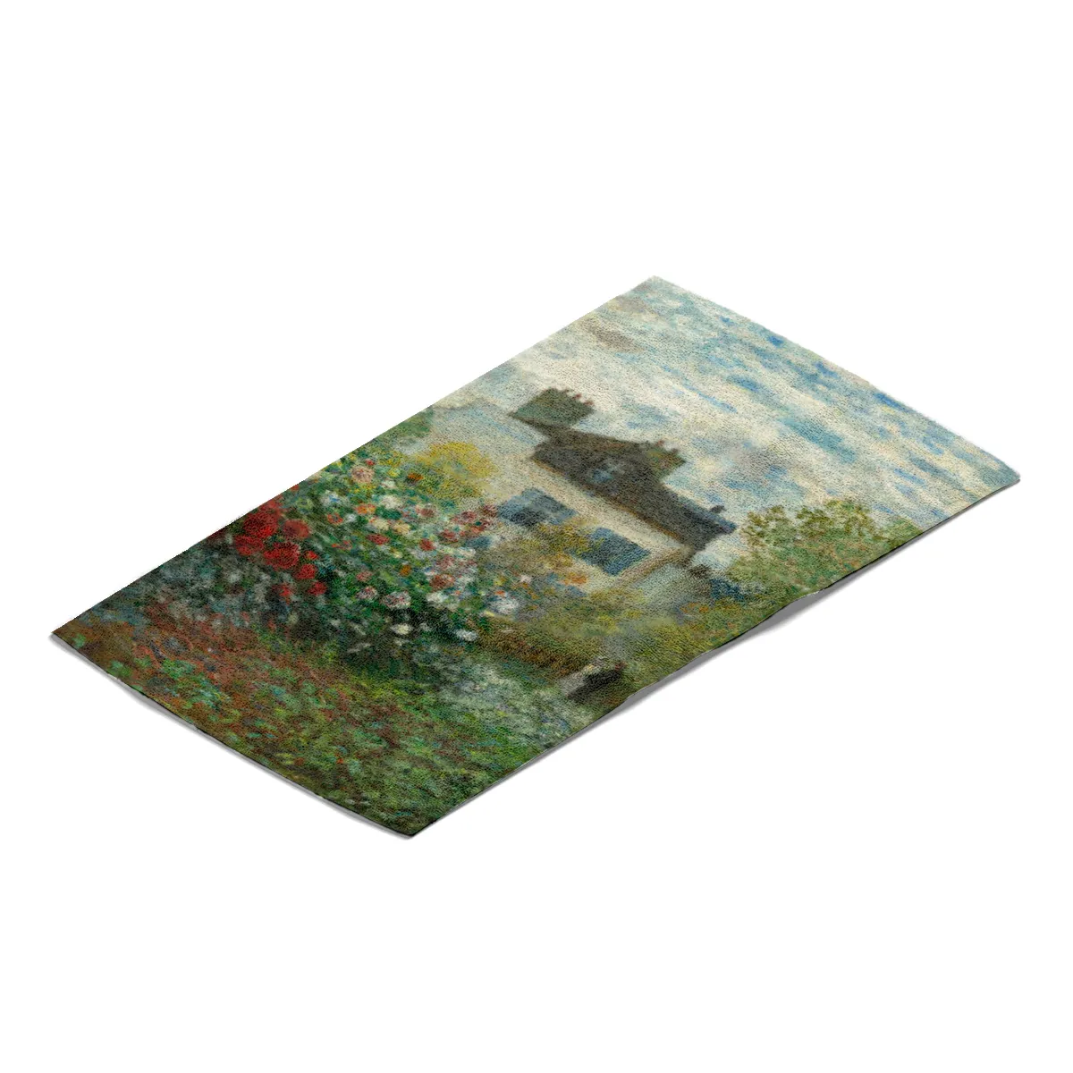 Handtuch Der Garten des Künstlers in Argenteuil - Claude Monet