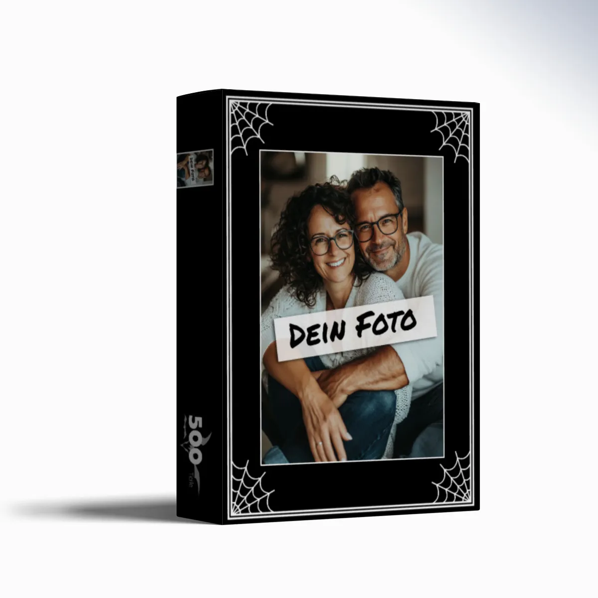 Fotopuzzle mit eigenem Bild - Puzzle selbst gestalten 1000 Teile - Schachtel im Spinnendesign - mit Foto personalisiert - Geschenk Geburtstag - Halloween 1000 Teile Quer