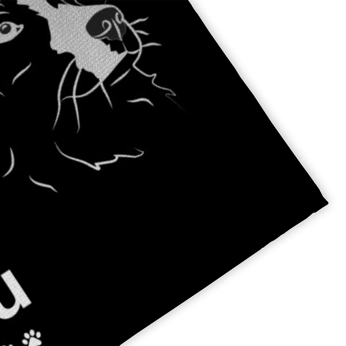 Personalisierte Fußmatte mit Französischer Bulldogge schwarz 70 x 50 cm