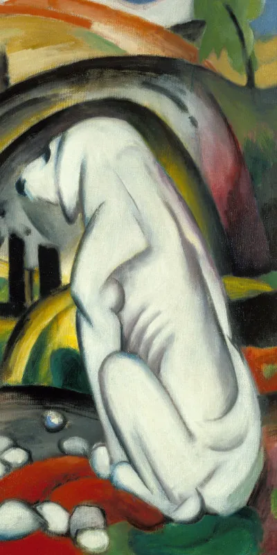 Handtuch Der weiße Hund - Franz Marc
