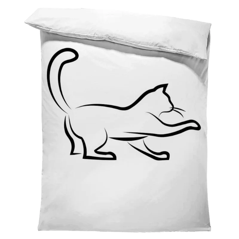 Bettwäsche-Set Black Cat 3 Mikrofaser