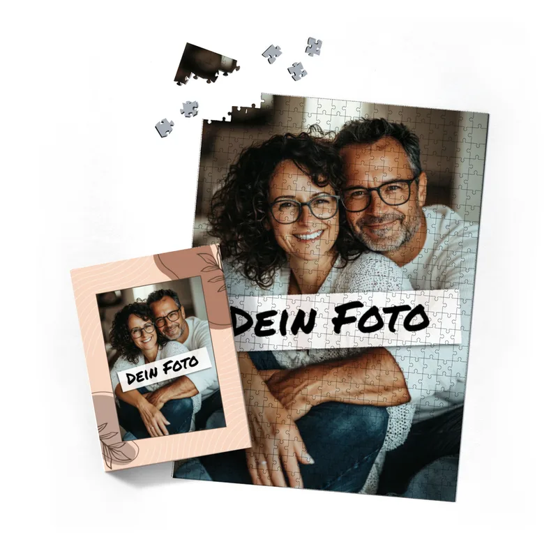 Fotopuzzle personalisiert 500 Teile Hoch Herbst