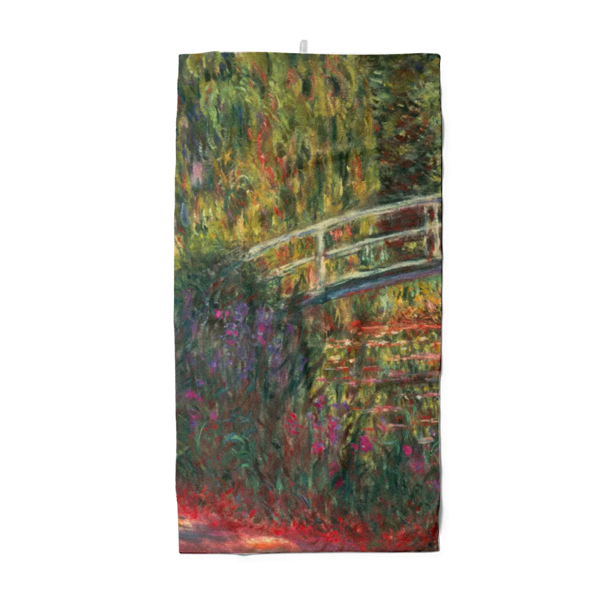 Handtuch Japanische Brücke im Garten von Giverny - Claude Monet