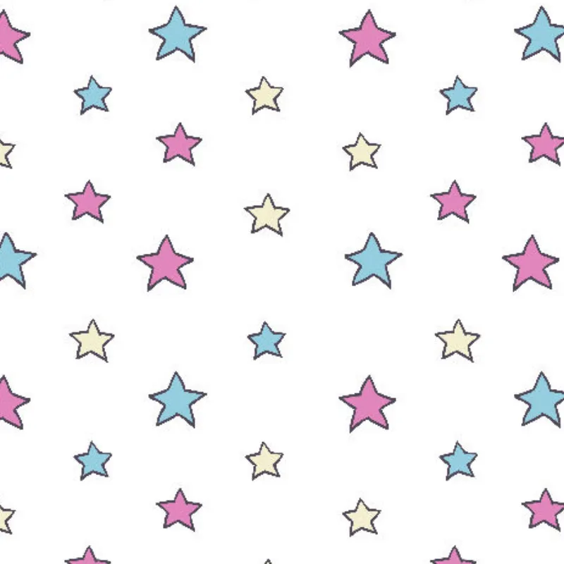 Kinderbettwäsche-Set Colorful Stars Mikrofaser