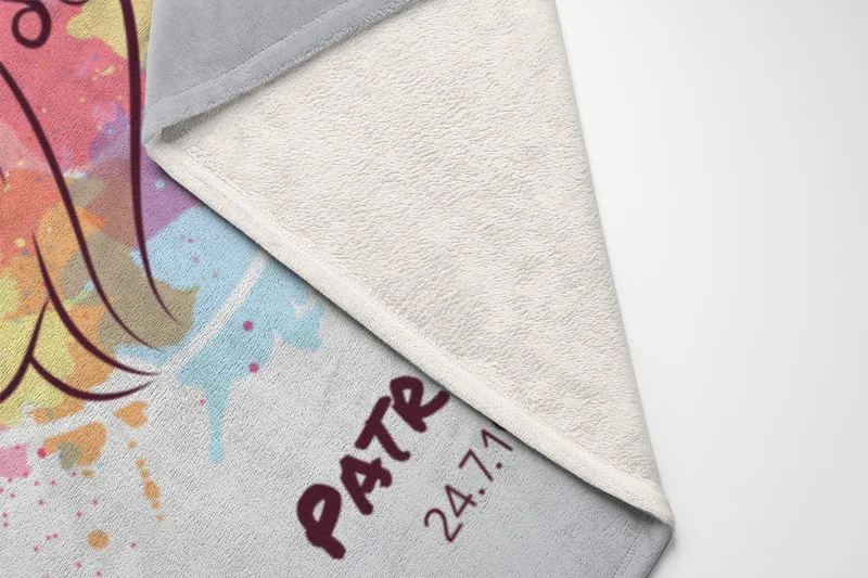 Sternzeichen Wohndecke Wassermann Splashes mit Namen personalisierbar