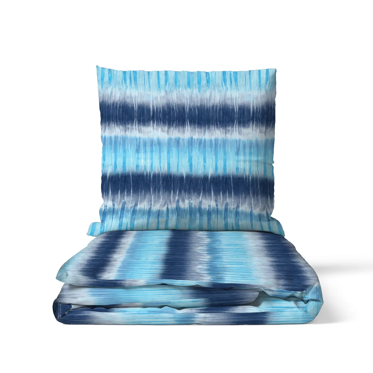 Bettwäsche-Set Batik-Streifen Baumwolle