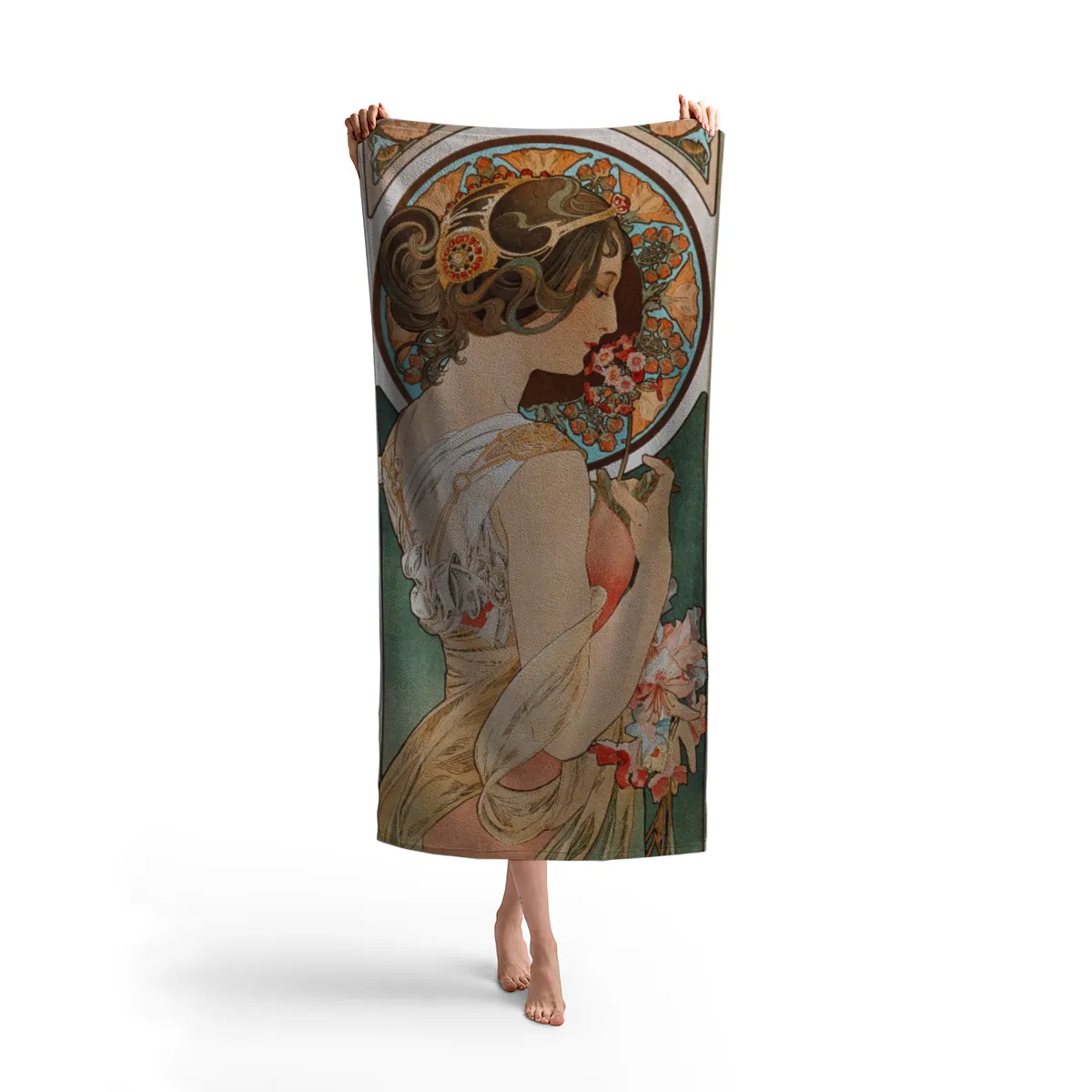 Handtuch Schlüsselblume - Alfons Mucha