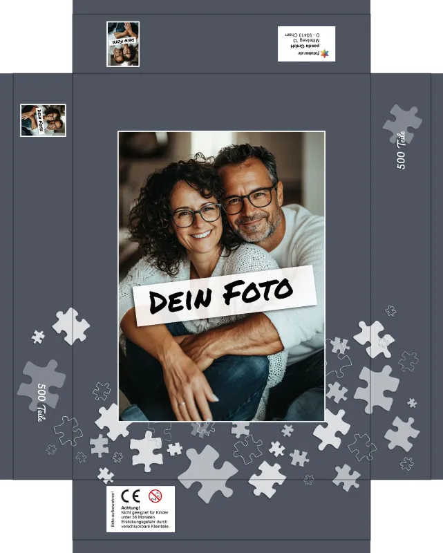 Fotopuzzle mit eigenem Bild - Fotopuzzle selbst gestalten 1000 Teile - Schachtel Puzzleteile - 1000 Teile Puzzle mit Foto - Geschenk Geburtstag Puzzleteile 1000 Teile Quer