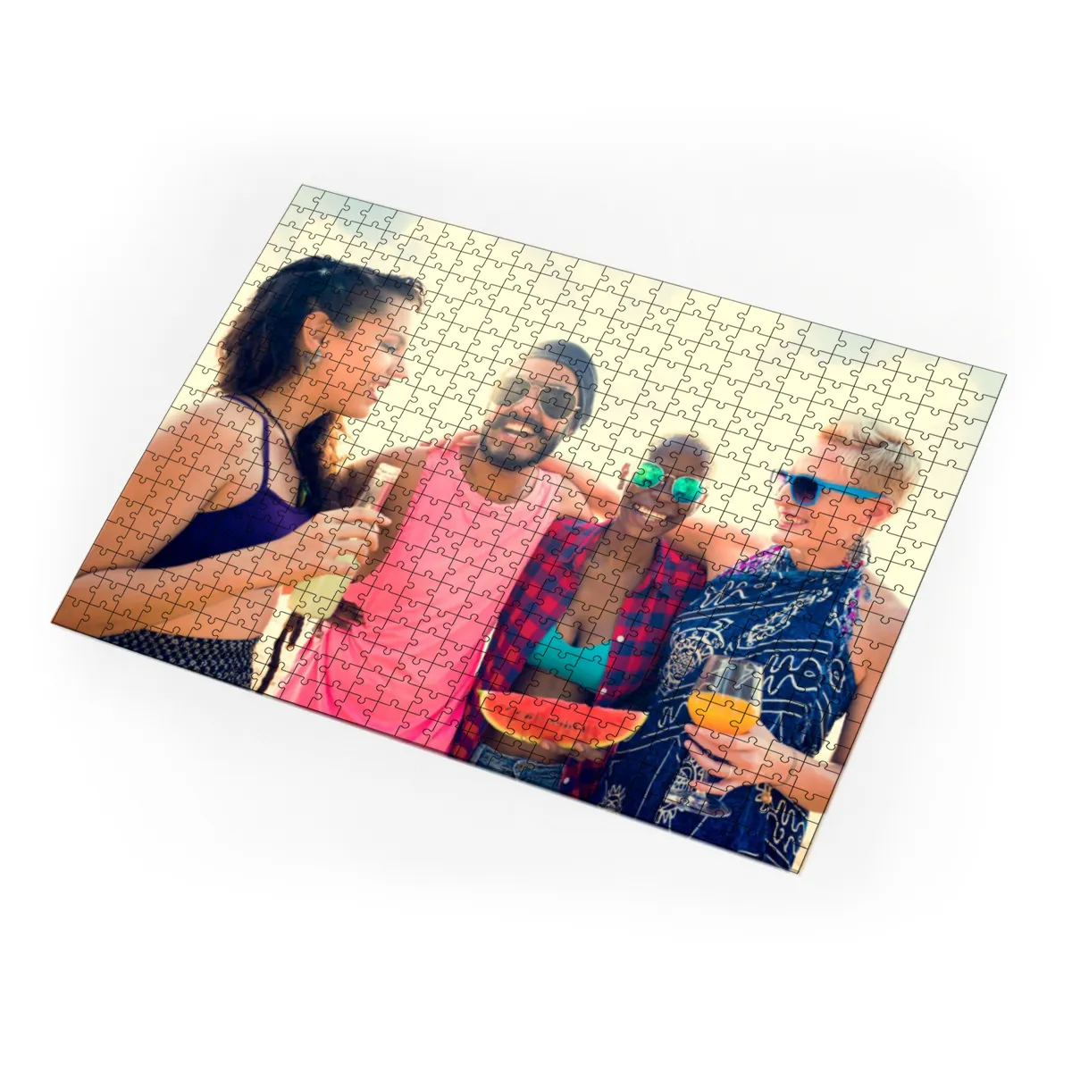 Fotopuzzle mit eigenem Bild - Puzzle selbst gestalten 1000 Teile - Schachtel Thank you - mit Foto personalisiert - Geschenk Geburtstag, Freundschaft