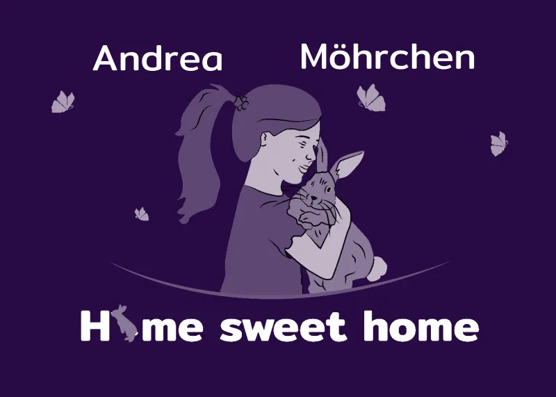 Personalisierte Fußmatte Pärchen mit Hund und Katze schwarz 70 x 50 cm