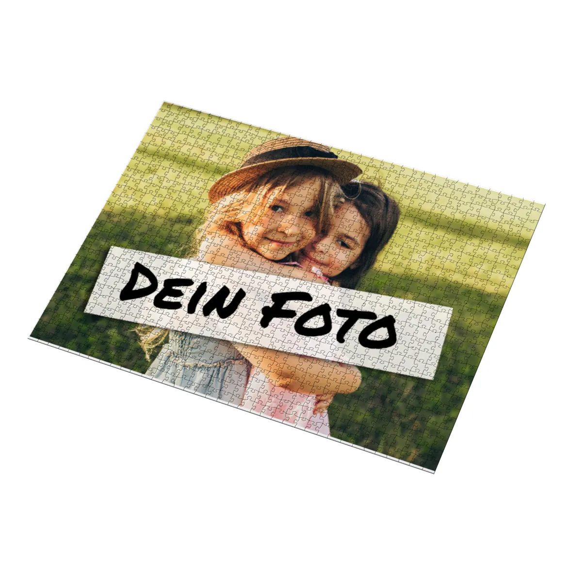 Fotopuzzle mit eigenem Bild - Fotopuzzle selbst gestalten 500 Teile - Schachtel Herzen - 500 Teile Puzzle mit Foto - Geschenk Geburtstag Valentinstag Herzen 500 Teile Quer