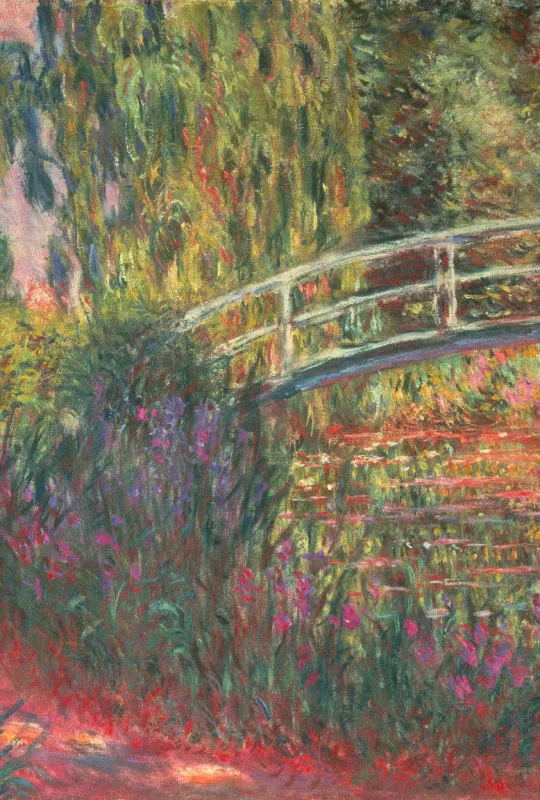 Motivbettwäsche Monet - Japanische Brücke Mikrofaser
