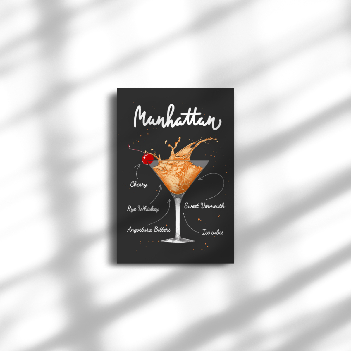 Leinwand Manhattan Cocktail