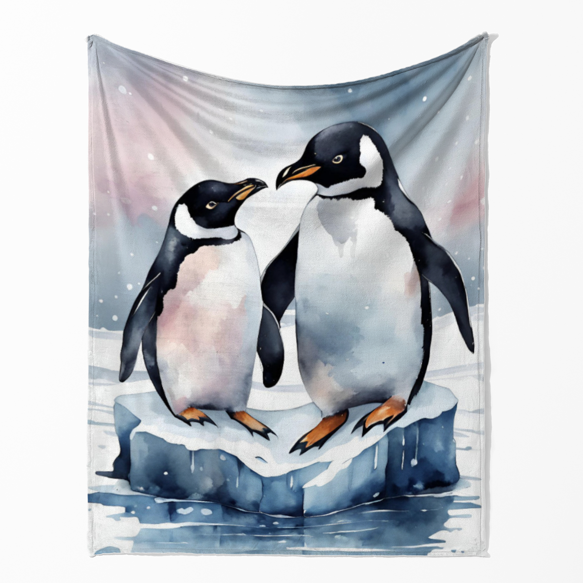 Kuscheldecke Pinguine auf Eisscholle