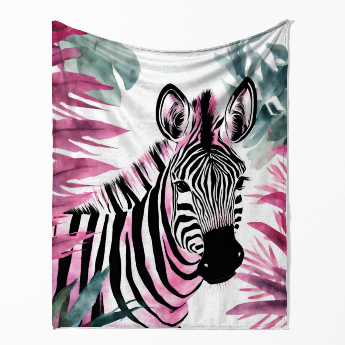 Wohndecke Zebra in Pink