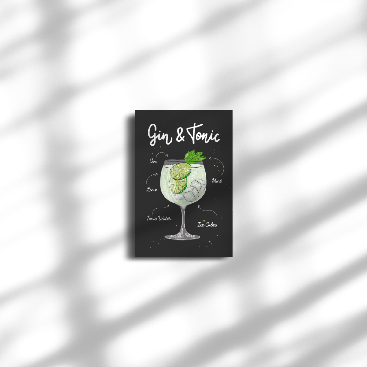 Leinwand Gin Tonic Cocktail