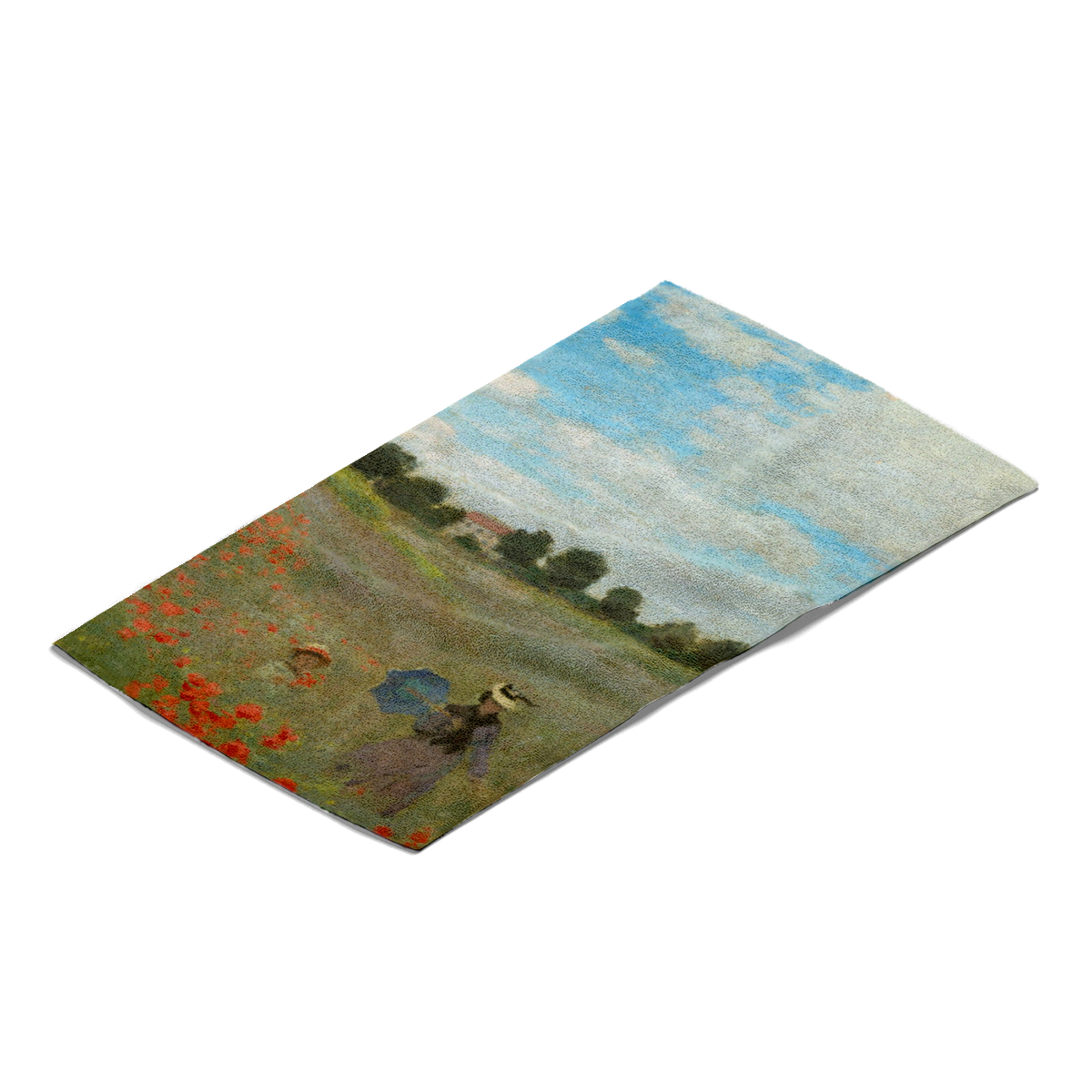Handtuch Mohnfeld bei Argenteuil - Claude Monet