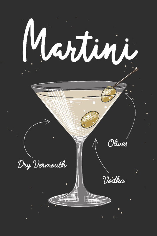 Leinwand Martini Cocktail