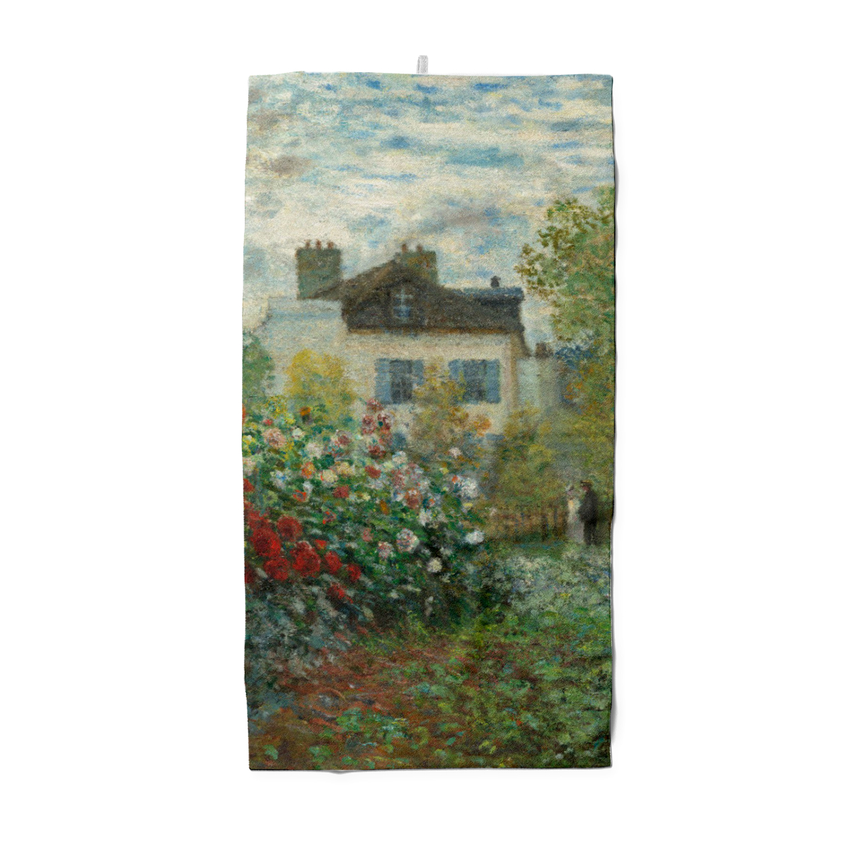 Badetuch Der Garten des Künstlers in Argenteuil - Claude Monet