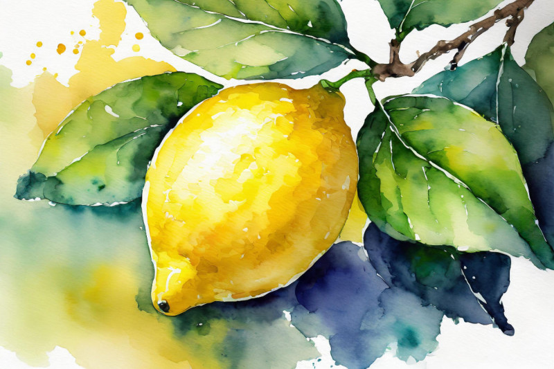 Kissenbezug Zitrone - Samt