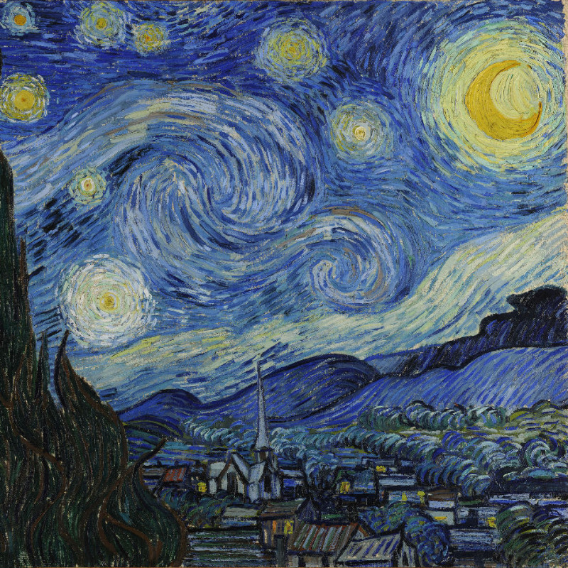 Motivbettwäsche Van Gogh - Sternennacht Mikrofaser