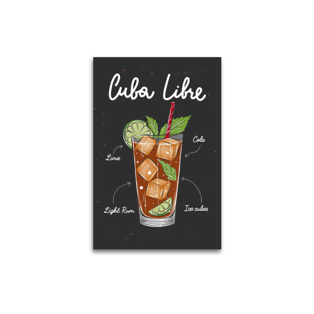 Leinwand Cuba Libre Cocktail